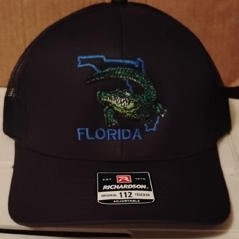 Embroidered Alligator Florida Cap